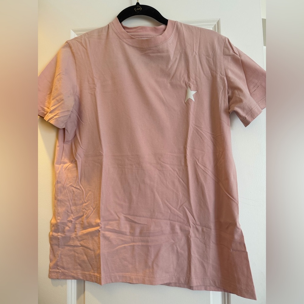 Golden goose Star pink t shirt